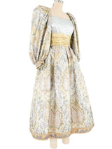 Leonard Metallic Puff Sleeve Party Dress Dress arcadeshops.com
