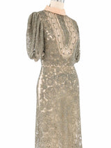 Valentino Beaded Lace Gown Dress arcadeshops.com