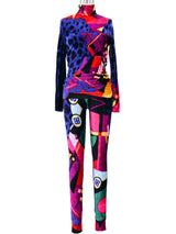 1992 Gianni Versace Stretch Velvet Ensemble Suit arcadeshops.com