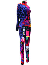 1992 Gianni Versace Stretch Velvet Ensemble Suit arcadeshops.com