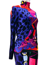 1992 Gianni Versace Stretch Velvet Ensemble Suit arcadeshops.com