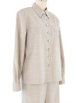 Chanel Heather Gray Pantsuit Suit arcadeshops.com
