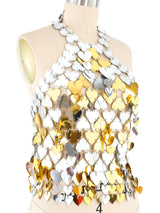 Paco Rabanne Heart Disc Halter Top Top arcadeshops.com