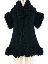 Yohji Yamamoto Chunky Knit Short Sleeve Jacket Jacket arcadeshops.com