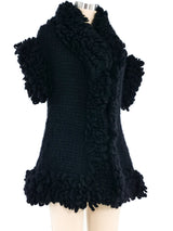 Yohji Yamamoto Chunky Knit Short Sleeve Jacket Jacket arcadeshops.com