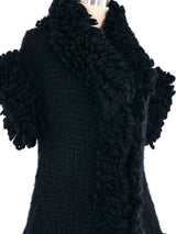 Yohji Yamamoto Chunky Knit Short Sleeve Jacket Jacket arcadeshops.com