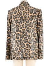 Travilla Sequin Leopard Blazer Jacket arcadeshops.com