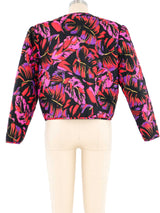 Quilted Thai Silk Floral Jacket Jacket arcadeshops.com
