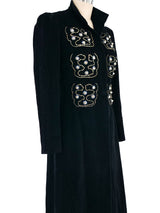 1940's Embellished Maxi Coat Jacket arcadeshops.com