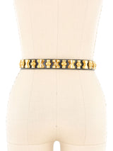 Escada Gold Hardware Leather Belt Accessory arcadeshops.com