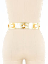Escada Gold Metallic Star Motif Belt Accessory arcadeshops.com