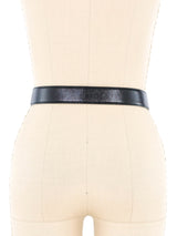 Escada Butterfly Charm Leather Belt Accessory arcadeshops.com