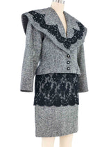 Patrick Kelly Lace Trimmed Skirt Suit Suit arcadeshops.com