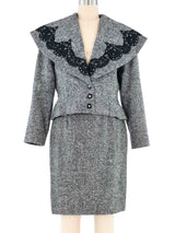 Patrick Kelly Lace Trimmed Skirt Suit Suit arcadeshops.com