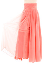 Victor Costa Salmon Chiffon Pants Bottom arcadeshops.com