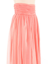 Victor Costa Salmon Chiffon Pants Bottom arcadeshops.com