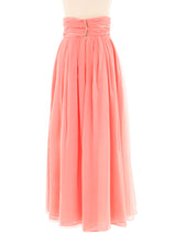 Victor Costa Salmon Chiffon Pants Bottom arcadeshops.com