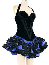 David Fielden Velvet Bustier Dress Dress arcadeshops.com
