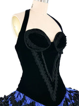 David Fielden Velvet Bustier Dress Dress arcadeshops.com