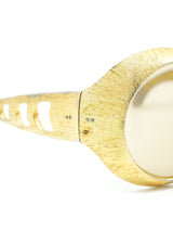 Christian Dior Oversized Gold Metallic Sunglasses Accessory arcadeshops.com