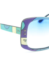 1960s Emilio Pucci Oversized Printed Rectangle Sunglasses Accessory arcadeshops.com
