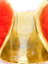 J Mendel Orange Fur Cuff Jewelry arcadeshops.com