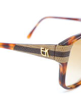 Emmanuelle Khan Snakeskin Accented Sunglasses Accessory arcadeshops.com