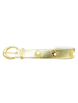 Escada Gold Metallic Star Motif Belt Accessory arcadeshops.com