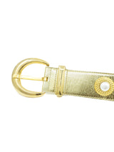 Escada Gold Metallic Star Motif Belt Accessory arcadeshops.com