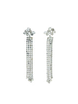 Long Rhinestone Fringe Earrings Jewelry arcadeshops.com