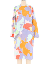 Mary McFadden Printed Dress and Robe Ensemble Suit arcadeshops.com