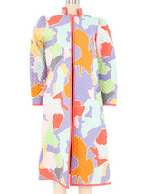 Mary McFadden Printed Dress and Robe Ensemble Suit arcadeshops.com