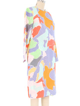 Mary McFadden Printed Dress and Robe Ensemble Suit arcadeshops.com