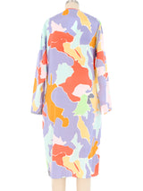 Mary McFadden Printed Dress and Robe Ensemble Suit arcadeshops.com