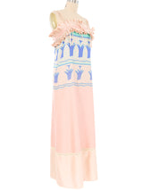 Zandra Rhodes Pastel Ruffle Slip Dress Dress arcadeshops.com