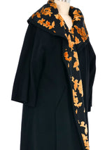Velvet Damask Reversible Opera Coat Outerwear arcadeshops.com