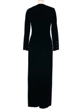 Galanos Velvet Jumpsuit Jumpsuit arcadeshops.com