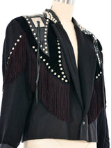 1980s Louis Wells Western Cropped Blazer Jacket arcadeshops.com