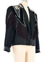 1980s Louis Wells Western Cropped Blazer Jacket arcadeshops.com