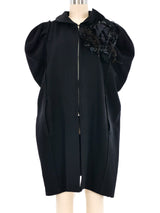 Dolce and Gabbana Embellished Brooch Cape Outerwear arcadeshops.com