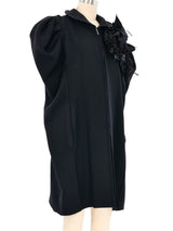 Dolce and Gabbana Embellished Brooch Cape Outerwear arcadeshops.com