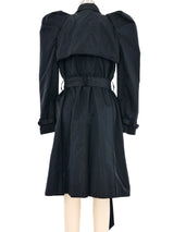 1990s Dolce and Gabbana Puff Sleeve Nylon Trench Coat Jacket arcadeshops.com