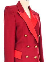 Iceberg Red Tuxedo Jacket Jacket arcadeshops.com