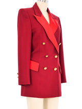 Iceberg Red Tuxedo Jacket Jacket arcadeshops.com