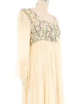 1970s Bill Whitten Cotton Gauze Gown Dress arcadeshops.com