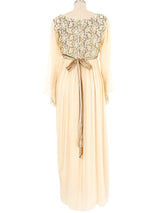 1970s Bill Whitten Cotton Gauze Gown Dress arcadeshops.com