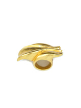 Goldtone Wave Statement Ring Accessory arcadeshops.com