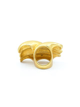 Goldtone Wave Statement Ring Accessory arcadeshops.com