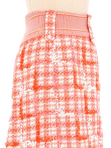 Chanel Embellished Tweed Sweater Trim Skirt Bottom arcadeshops.com