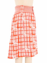 Chanel Embellished Tweed Sweater Trim Skirt Bottom arcadeshops.com